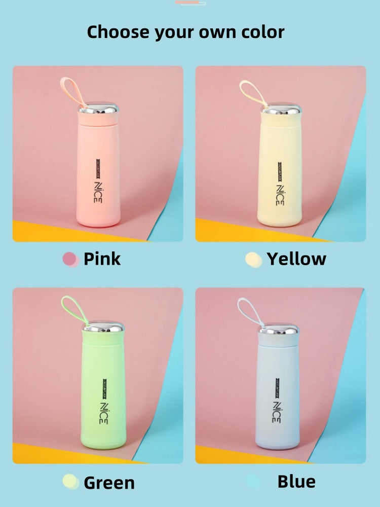 400ML Glass Water Bottle Milk Juice Water Cup