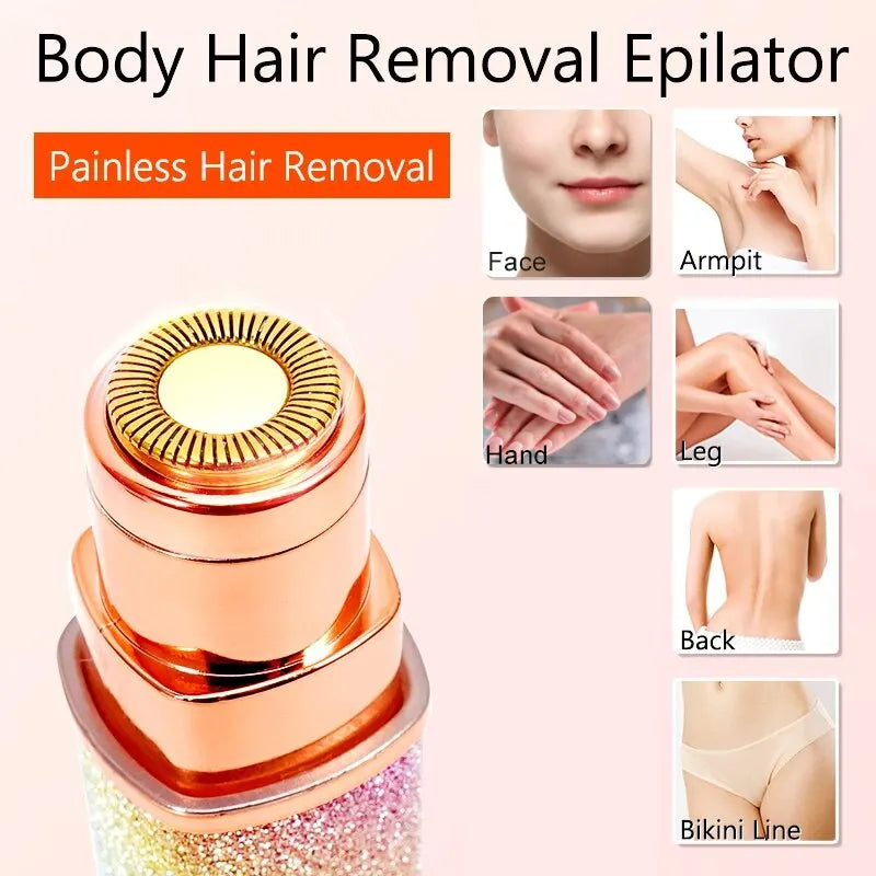 Portable 2 IN 1 Electric Epilator Eyebrow Trimmer