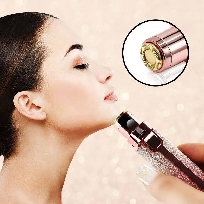 Portable 2 IN 1 Electric Epilator Eyebrow Trimmer