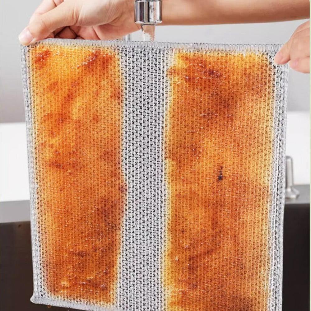 10pcs Cleaning Products Wire Dishwashing Rags Single Layer