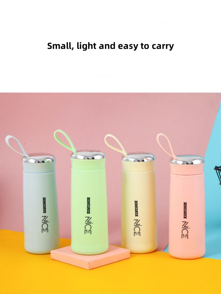 400ML Glass Water Bottle Milk Juice Water Cup