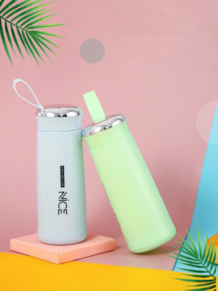 400ML Glass Water Bottle Milk Juice Water Cup