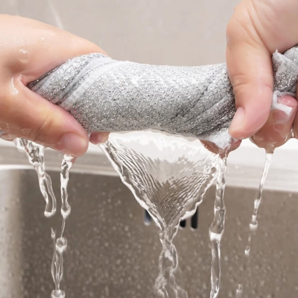 10pcs Cleaning Products Wire Dishwashing Rags Single Layer