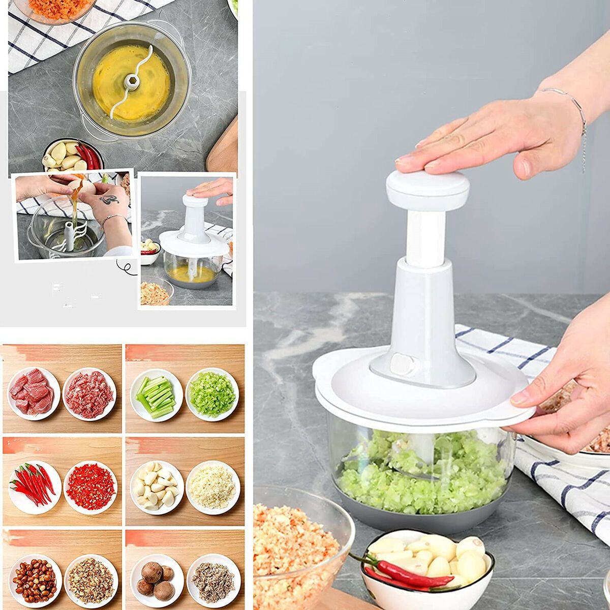 Multifunctional Food Processor-Manual Meat Grinder