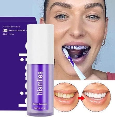 30ml V34 Hismile Purple Toothpaste Removes Tartar Clean
