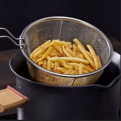 Deep Fryer with Filter Basket Stainless Steel Japanese